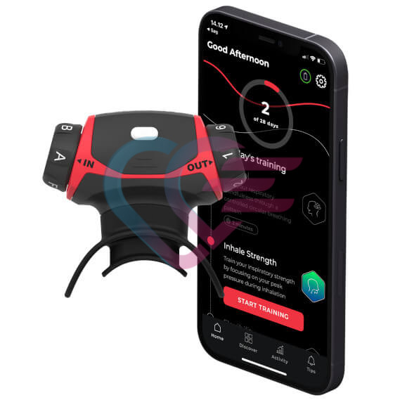 Airofit pro uređaj i aplikacija za vježbanje disanja