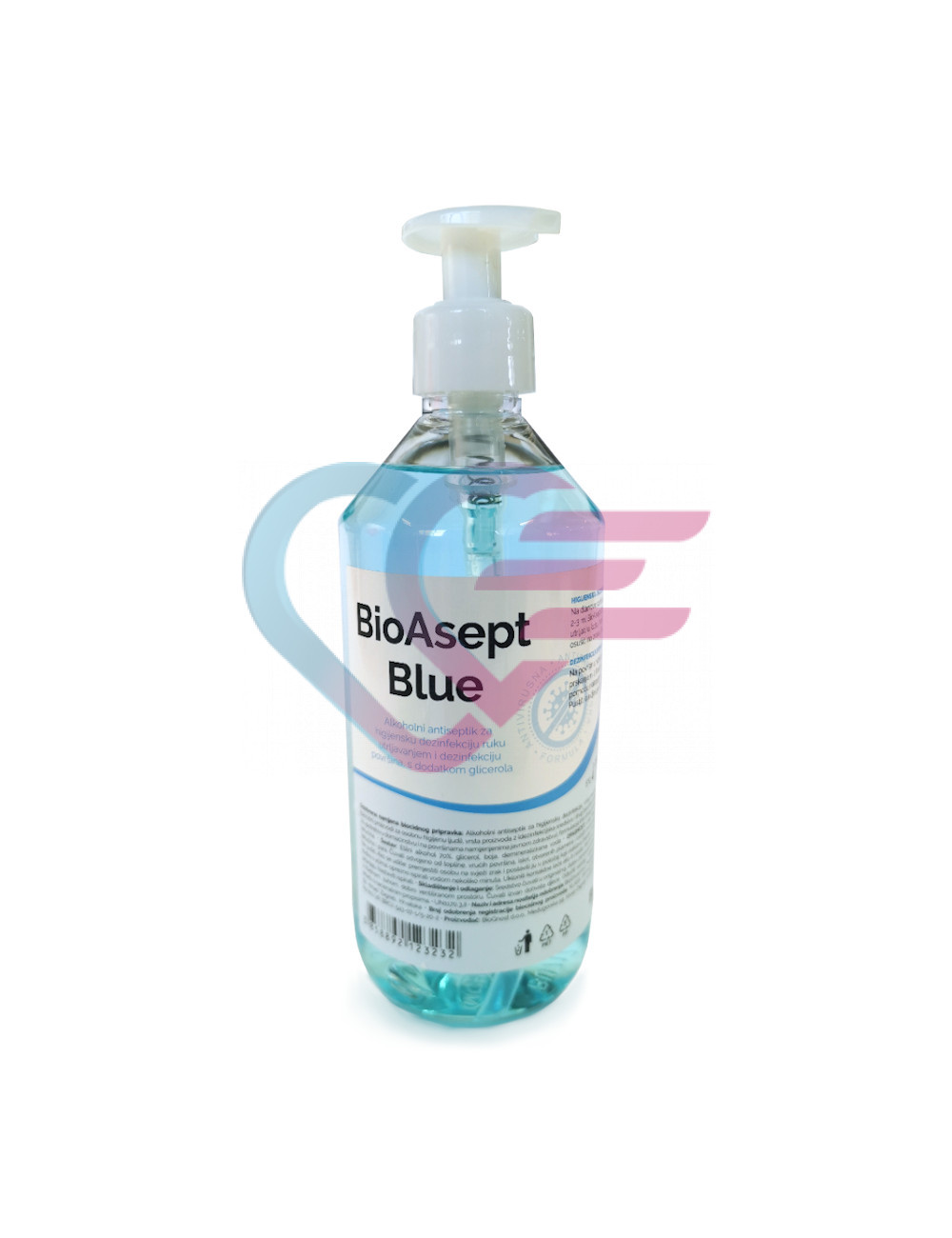 BioAsept Blue, alkoholni antiseptik za ruke i površine, 500 ml