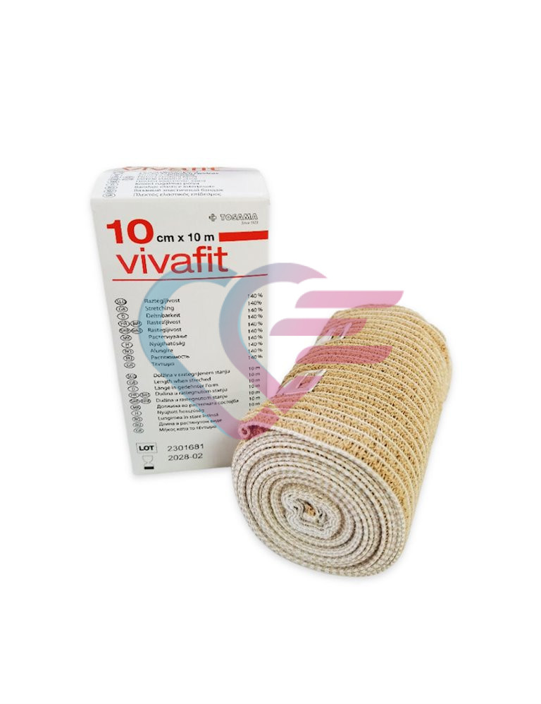 Zavoj elastični pleteni, Vivafit 10 cm x 10 m
