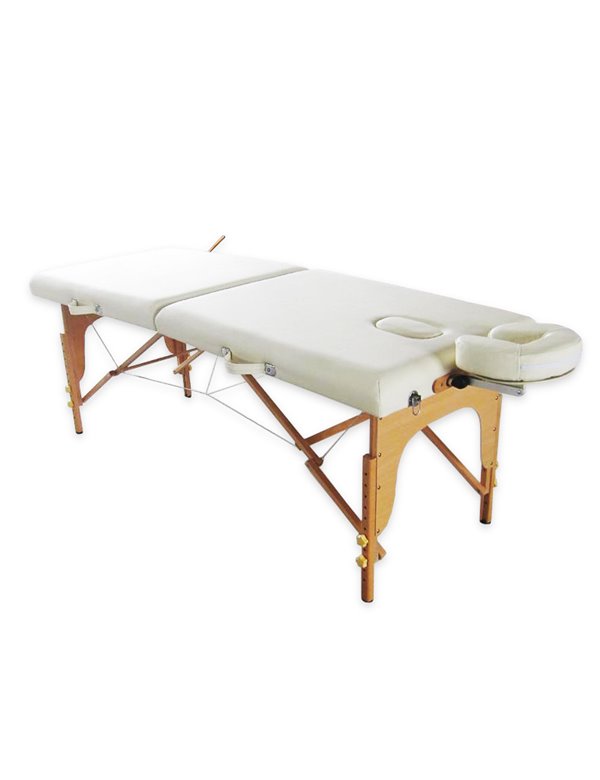 Stol za masažu, economy+, sklopivi, drveni, 185 x 71 cm