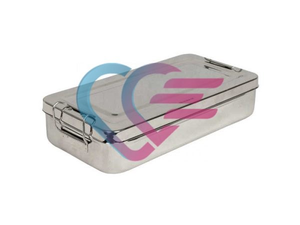 POSUDA ZA STERILIZACIJU SA ZATVARAČIMA, INOX, 30x15x6 cm, G - Slika 1