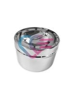 POSUDA ZA VATU S POKLOPCEM 0,5 l, OKRUGLA, fi 106x66 mm INOX, G