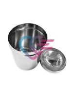 POSUDA ZA VATU S POKLOPCEM 1l, OKRUGLA, fi 103x126 mm INOX, G - Slika 2