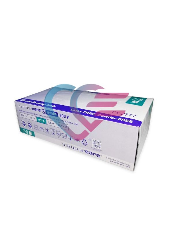 RUKAVICE NITRILNE SEMPERCARE NITRILE SKIN2 M a'200 - Slika 1
