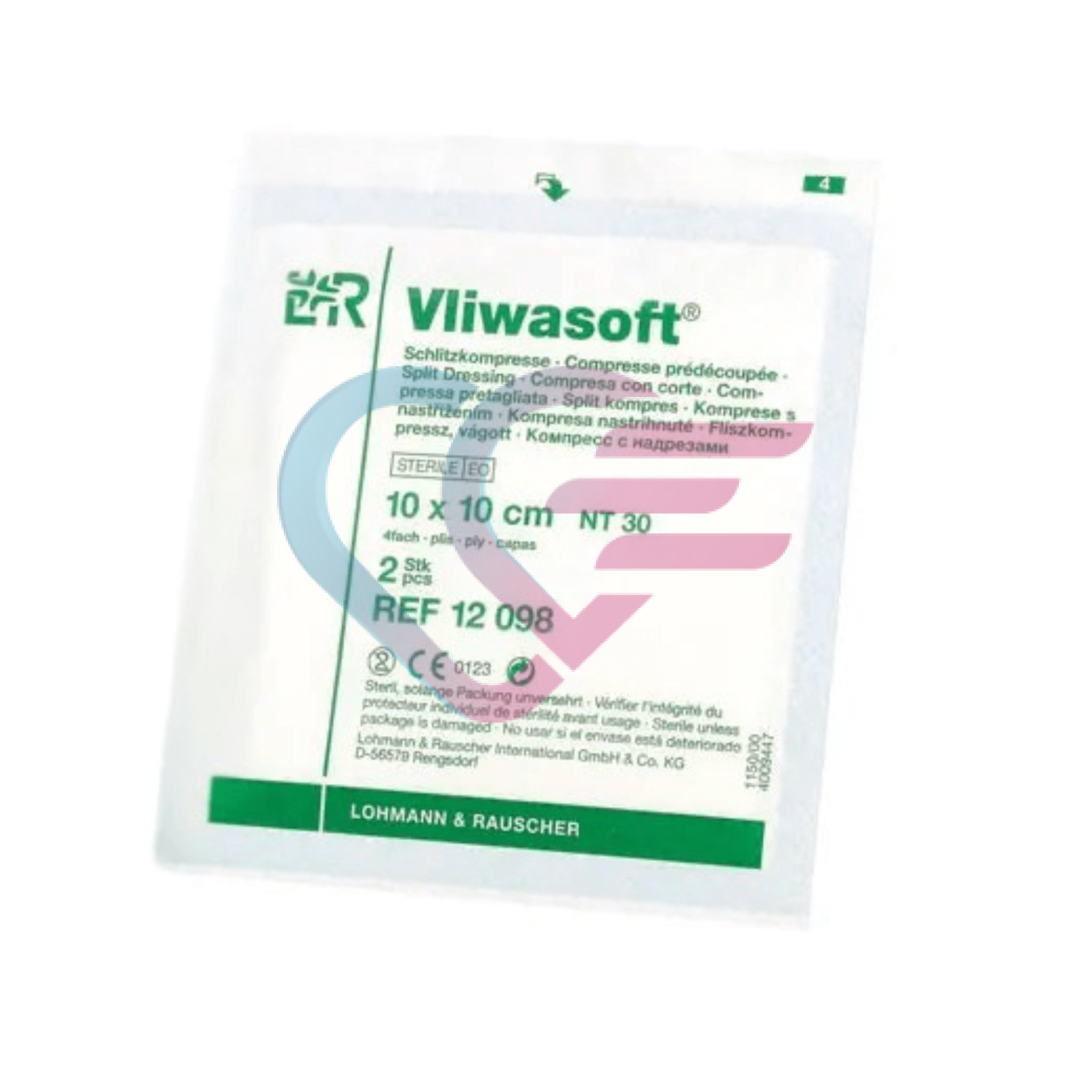 Kompresa Vliwasoft 10x10 cm, Y cut