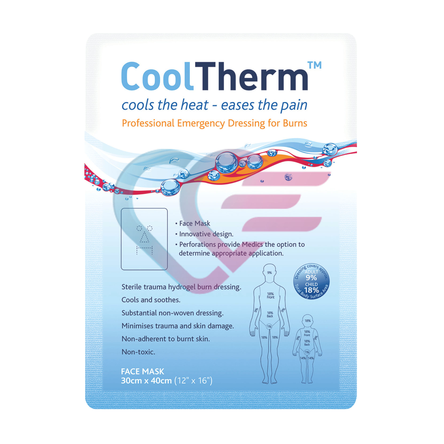 Kompresa za opekline za lice