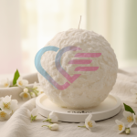 Mirisna svijeća sa spiralnim gorenjem "Snow Ball" jasmin