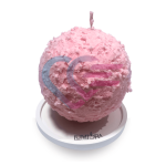 Mirisna svijeća sa spiralnim gorenjem "Snow Ball" malina