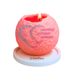 Mirisna svijeća sa spiralnim gorenjem "Snow Ball" malina