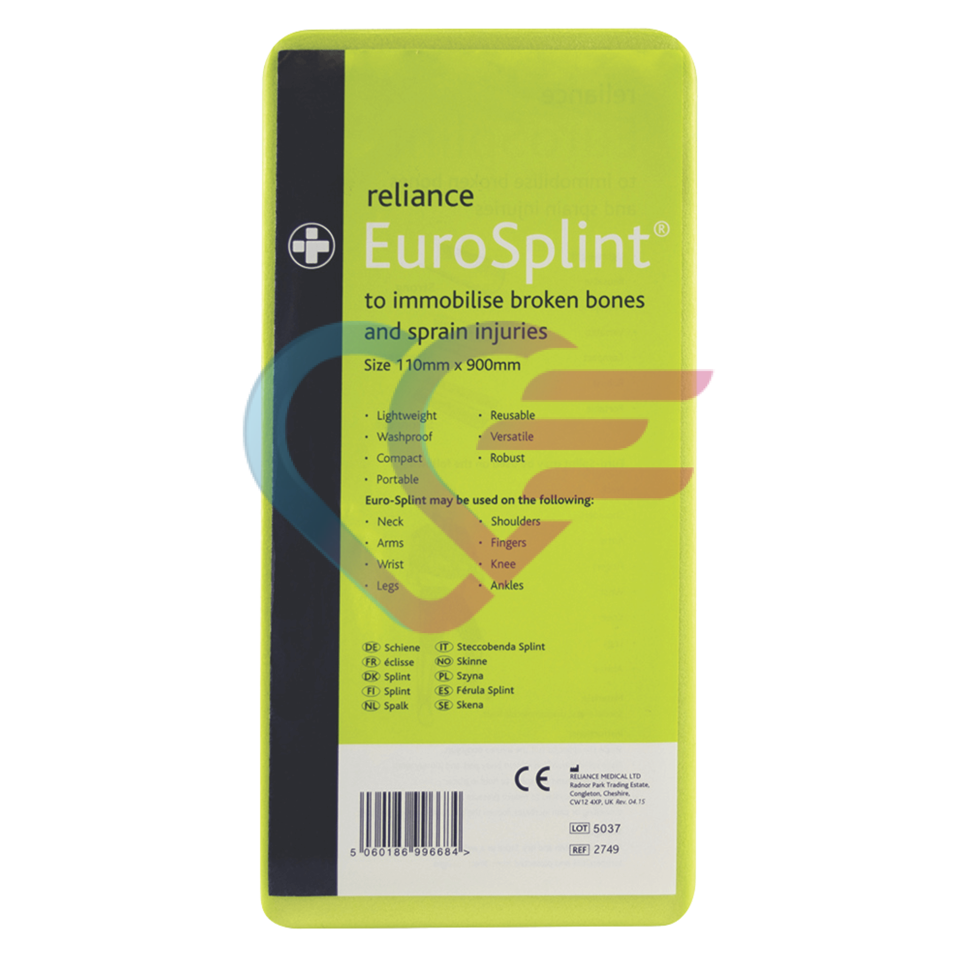 Udlaga euro splin ravna 110x900 mm