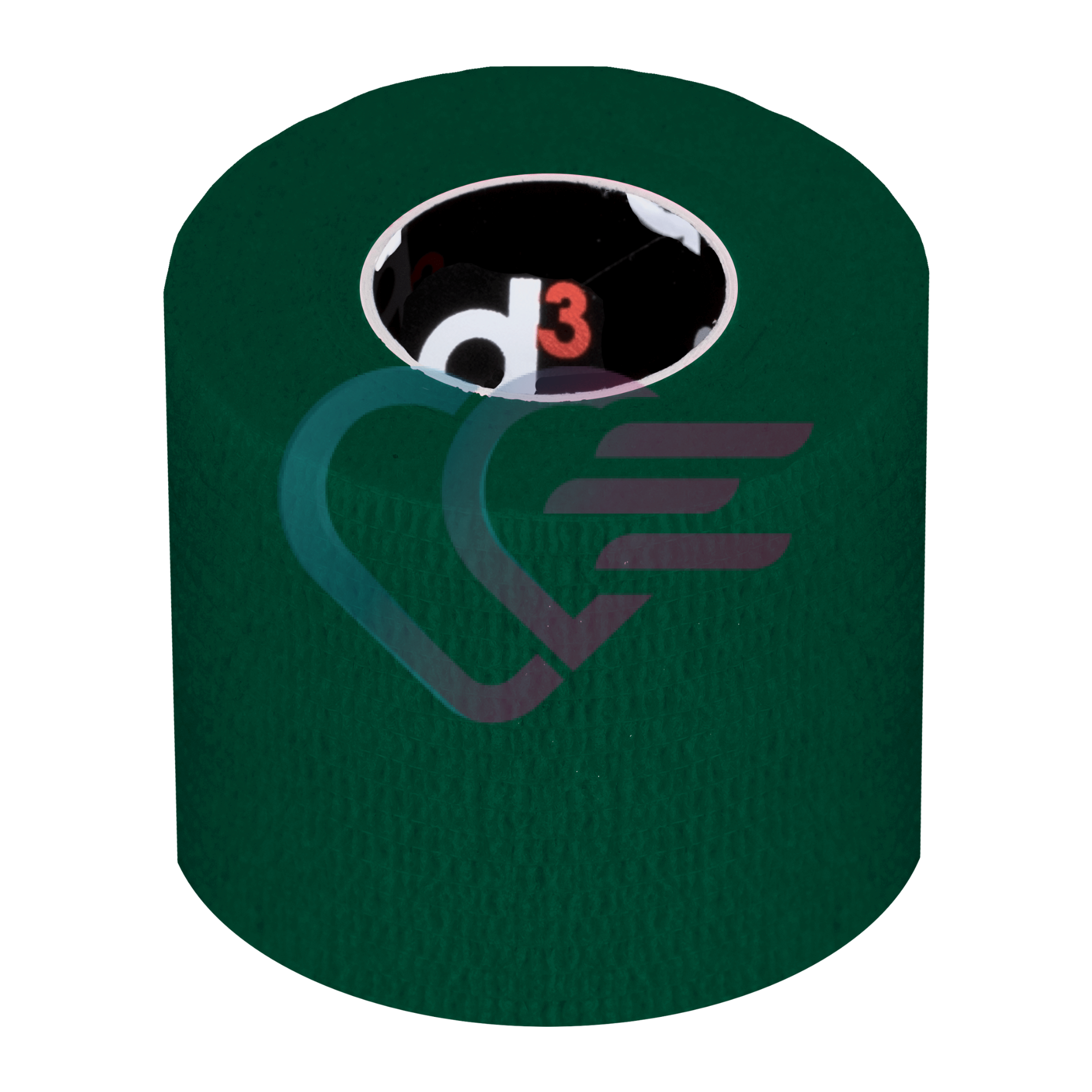 Tamno zeleni kohezivni zavoj dimenzije 5cm x 5m