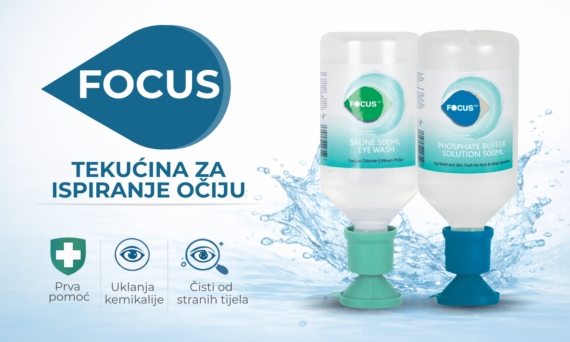 Focus tekućine za ispiranje očiju