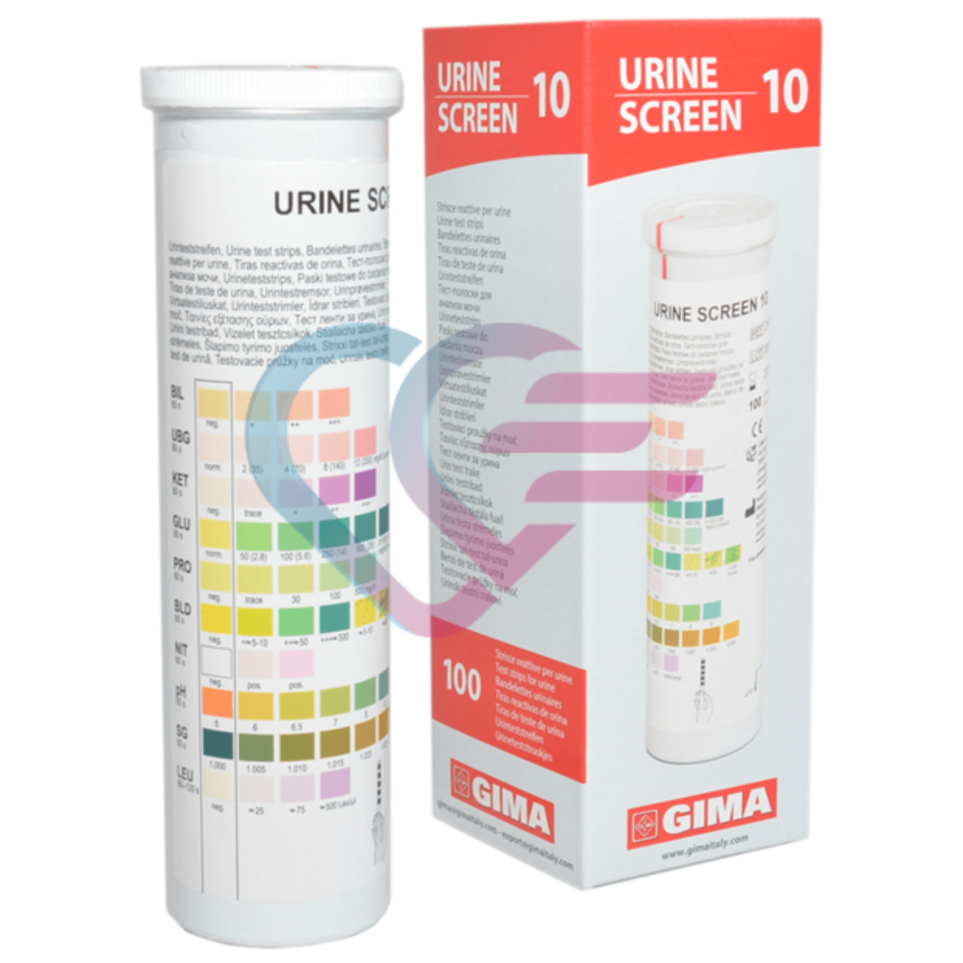 Trakice za urin s 10 parametara, pakiranje od 100 komada
