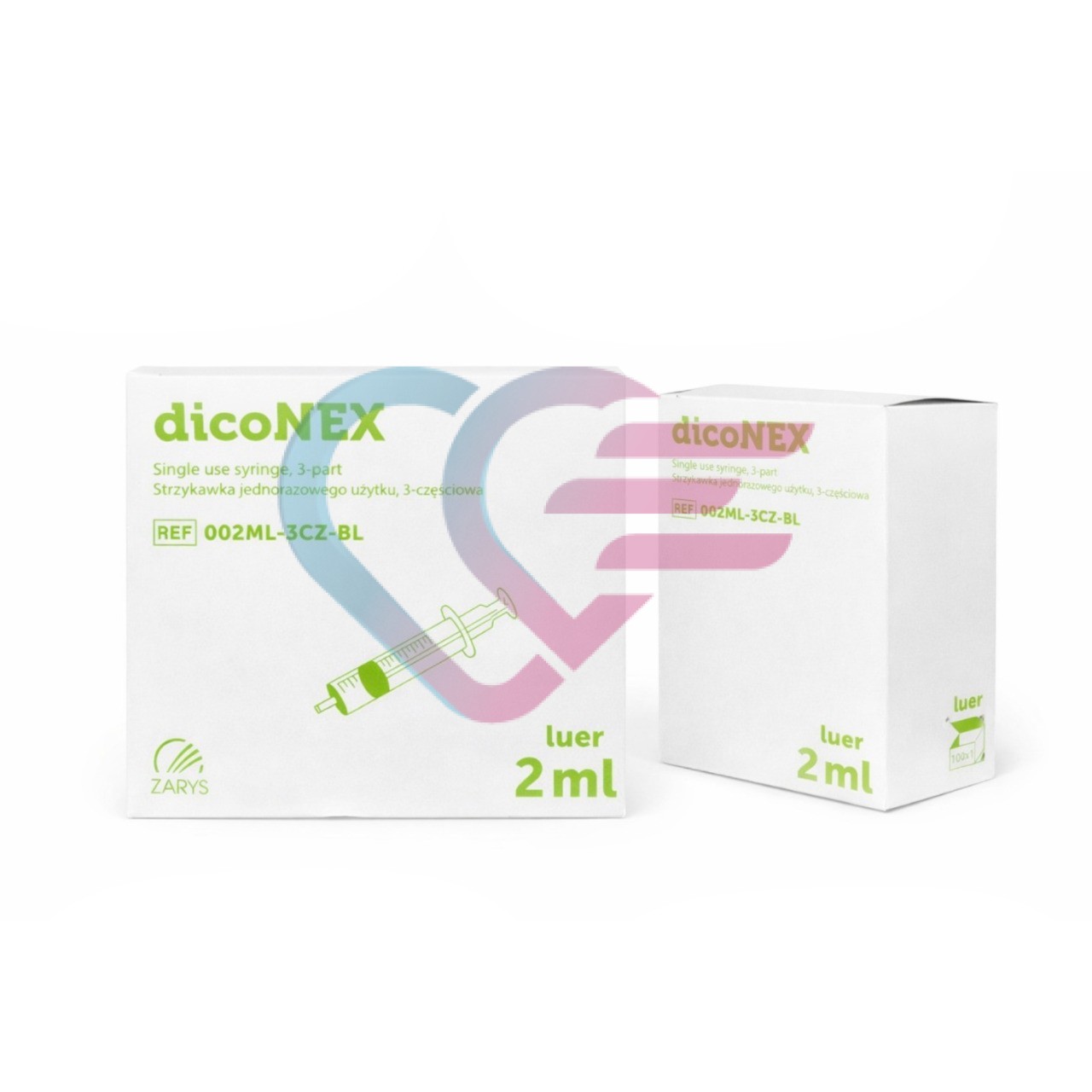 šprica 2 ml 3-djelna slip