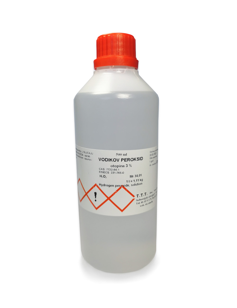 Vodikov peroksid 3%, 500 ml