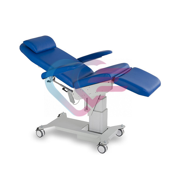 Stolac za vađenje krvu, 3-djelni, 180x54x53-85 cm, električno podizanje i namještanje naslona za leđa i noge, trendelenburg